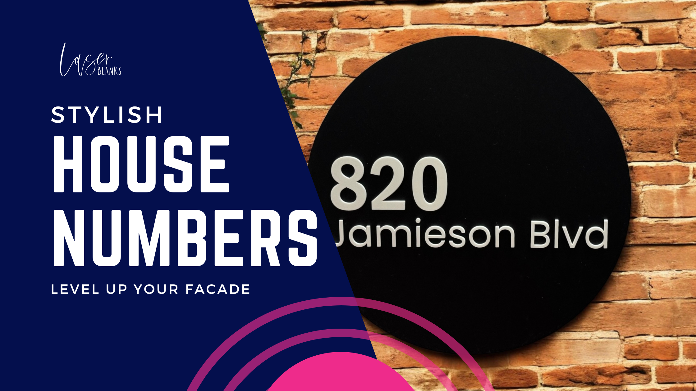 Elevate Your Home’s Curb Appeal with Our Custom House Signage!