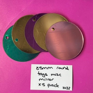 #1032 - 85mm around tags misc mirror x 5 pack