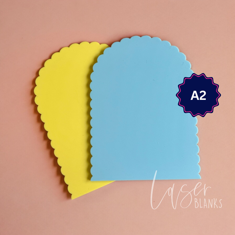A2 Scalloped Acrylic Blank Arch | 2mm & 3mm