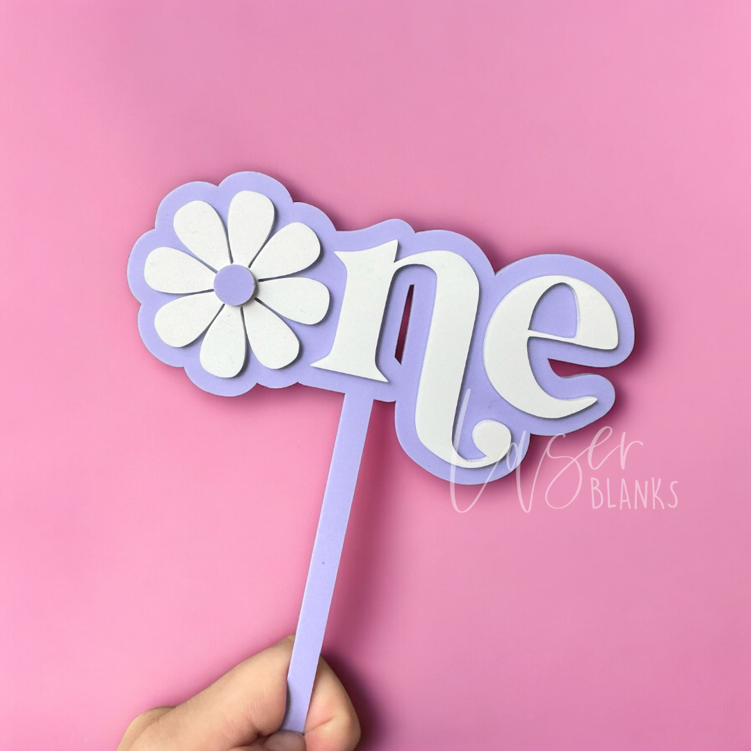 Daisy One Cake Topper | Personalised