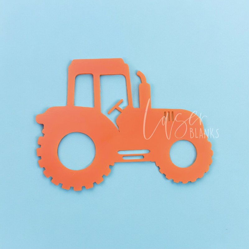 Tractor | Acrylic Shapes | 100mm