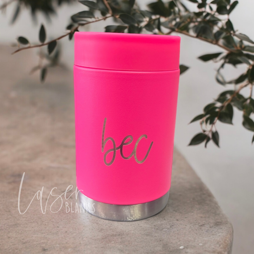 Personalised Insulated Can Cooler | Name | Laser Engraved