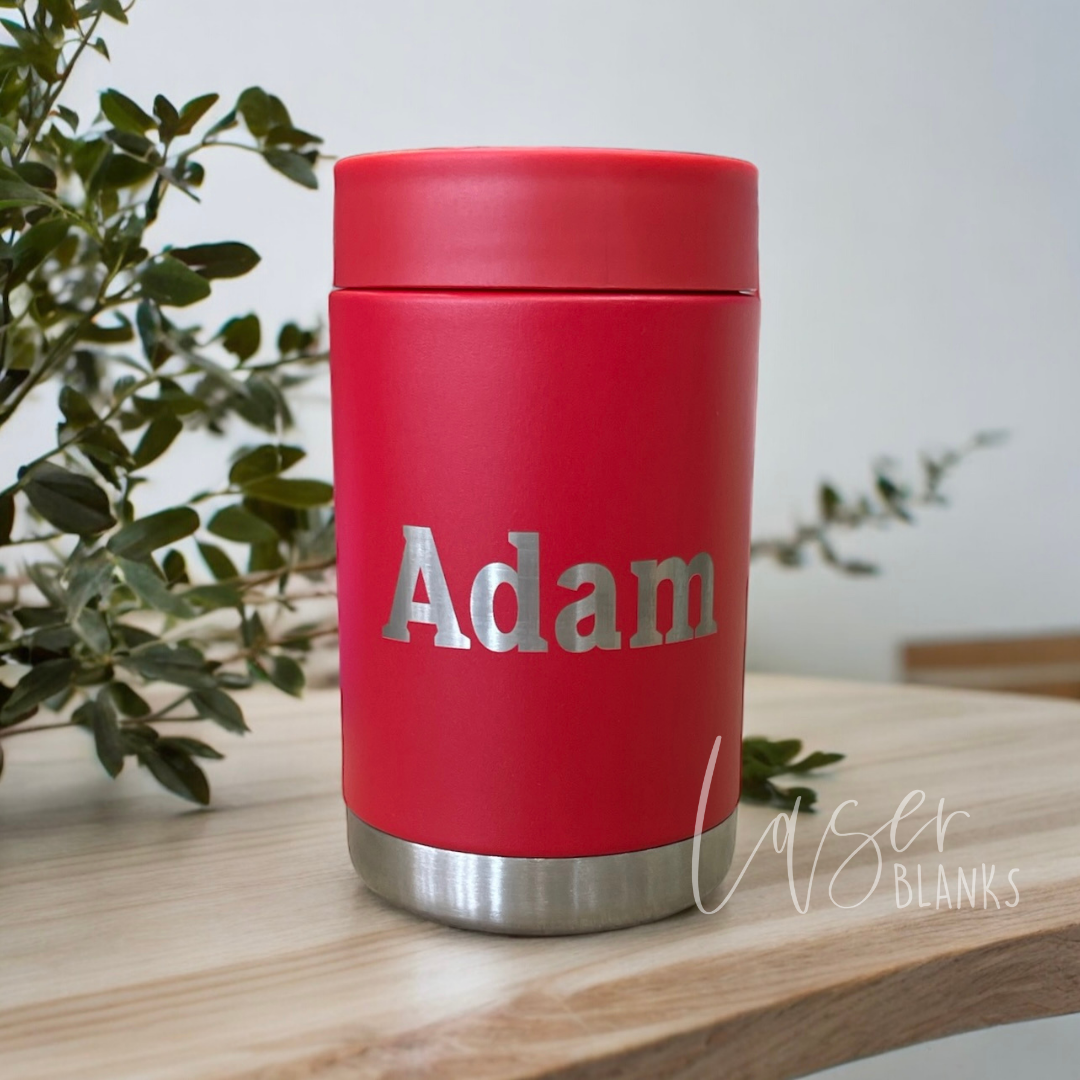 Personalised Insulated Can Cooler | Name | Laser Engraved