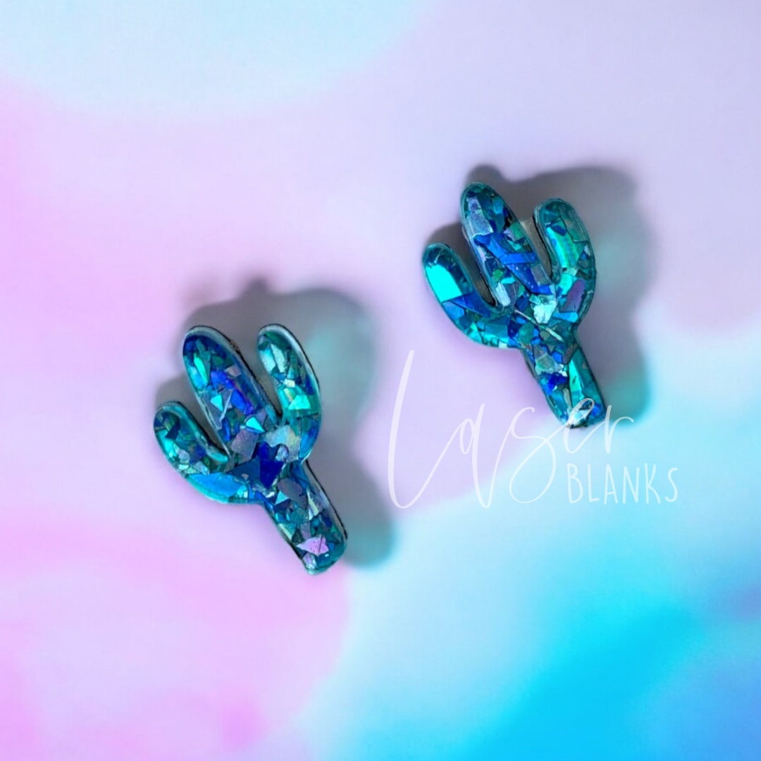 Cactus | Earring Blanks | Acrylic Blanks [Pack of 20]