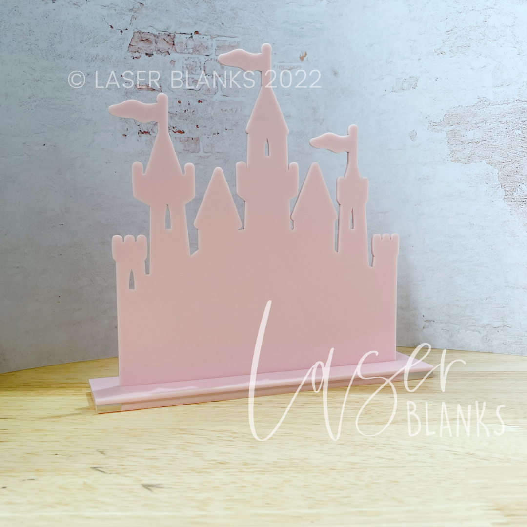 Castle Shape Sign and Stand | Blank Shape Sign