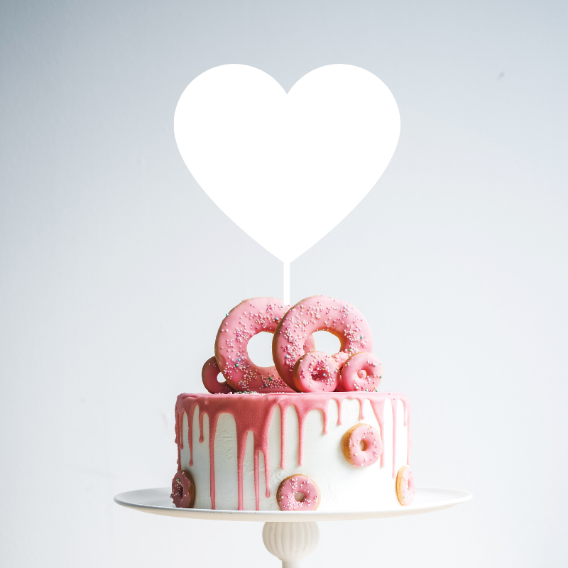 Heart Cake Topper