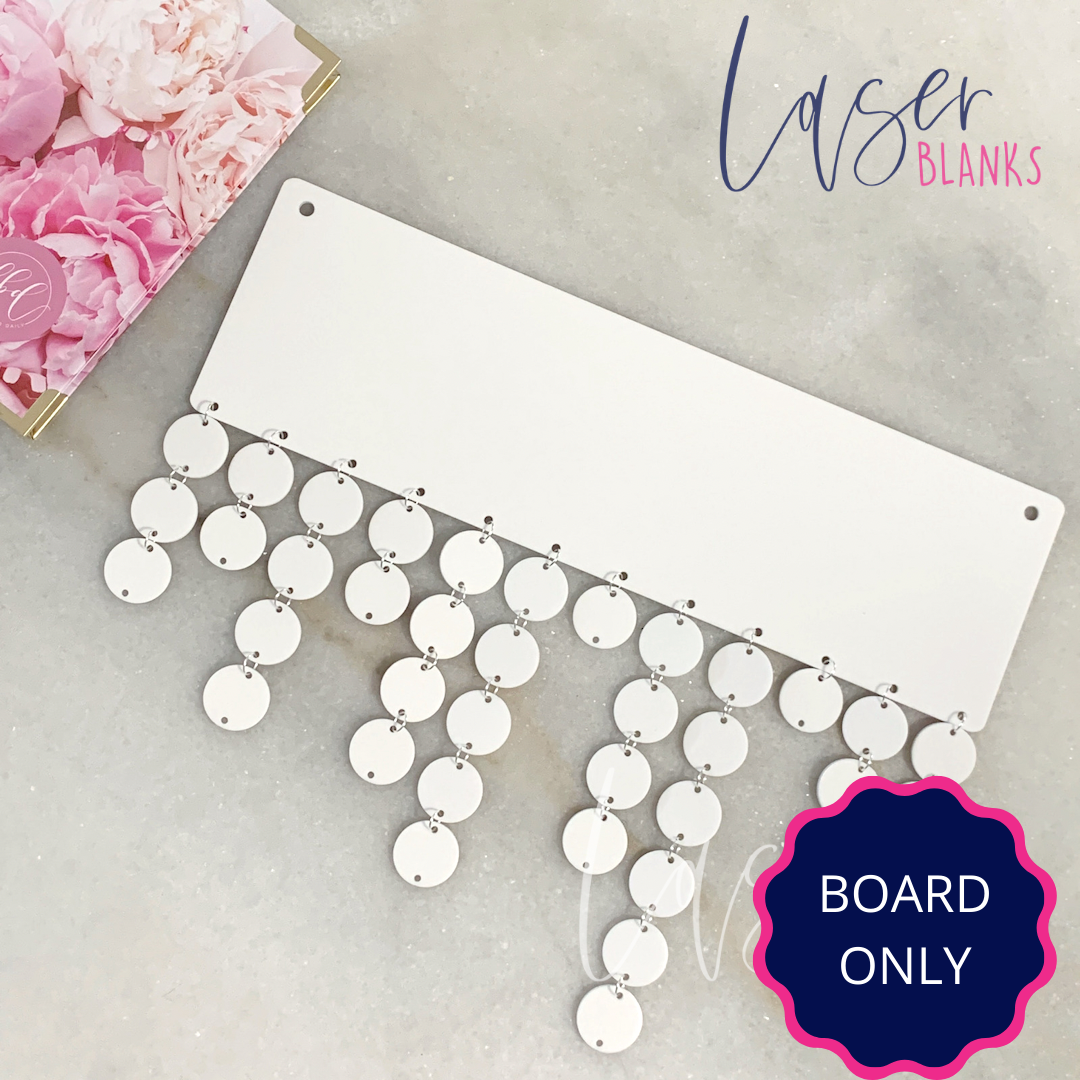 Family Birthday Calendar | BOARD ONLY | Acrylic