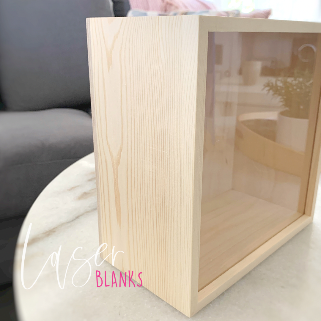 Large Timber Money Box | Blank Money Box