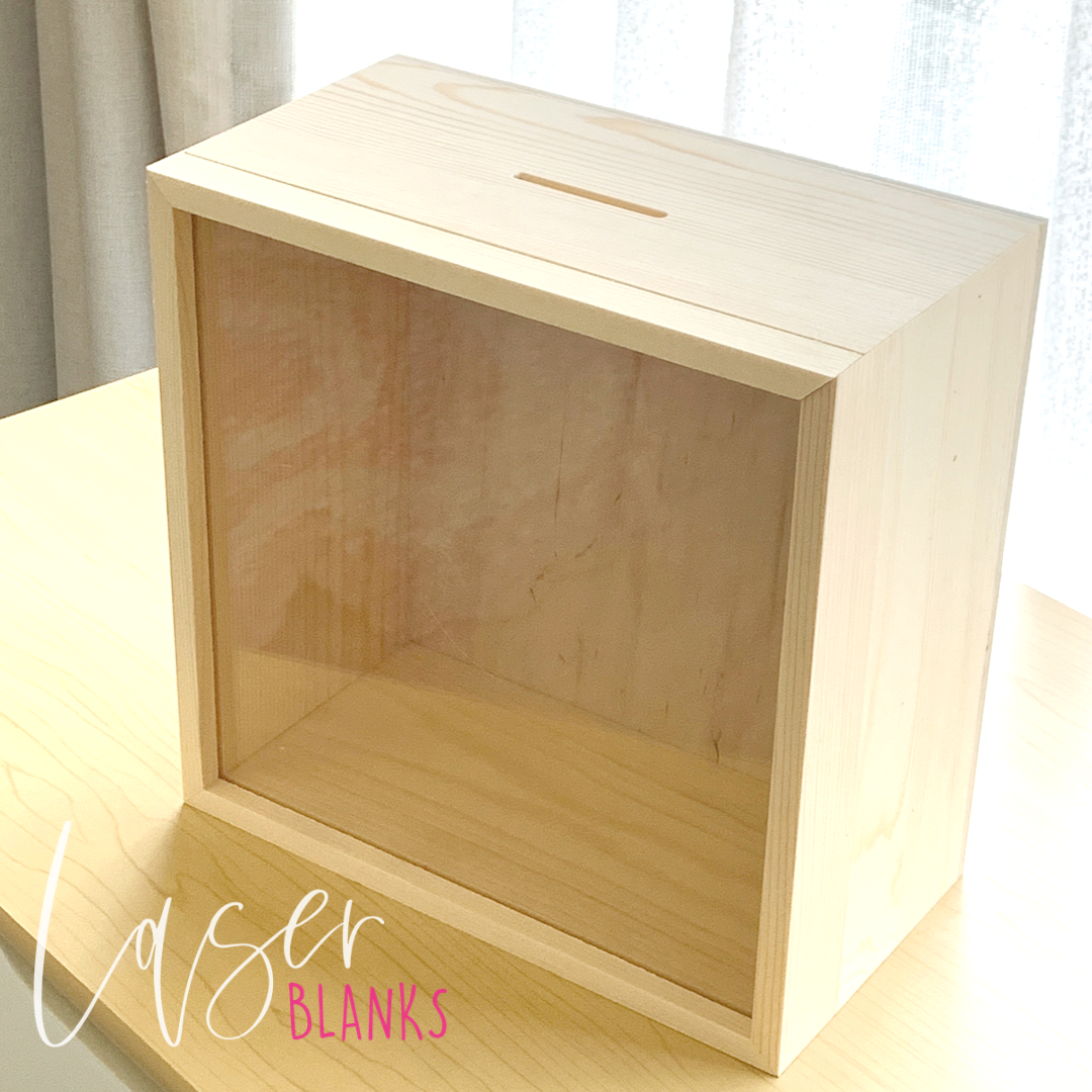 Large Timber Money Box | Blank Money Box