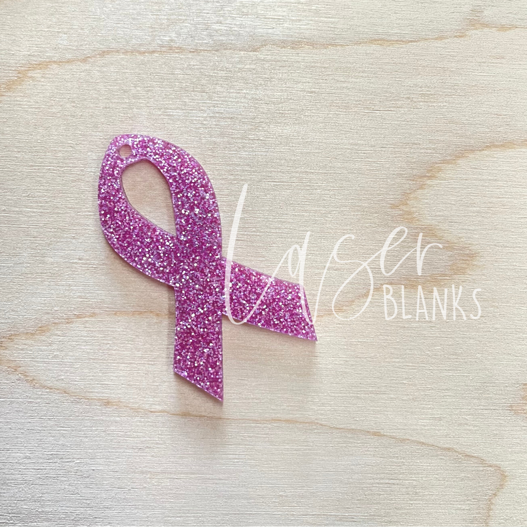 Awareness Ribbon Acrylic Keyring 3mm